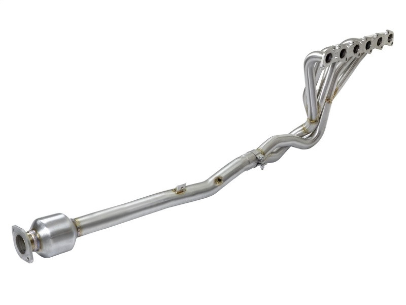 aFe Power Twisted Steel Long Tube Header & Connection Pipes (Street Series) 01-16 Nissan Patrol - 48-36105-YC