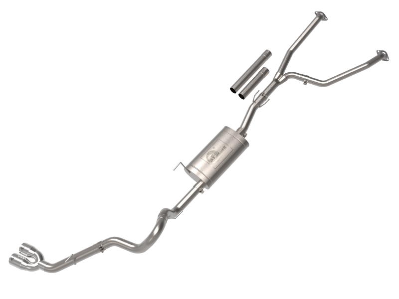 aFe 2022 Toyota Tundra V6-3.5L (tt) Vulcan Series 2.5in to 3in 304 SS Cat-Back Exhaust w/ Polish Tip - 49-36061-P
