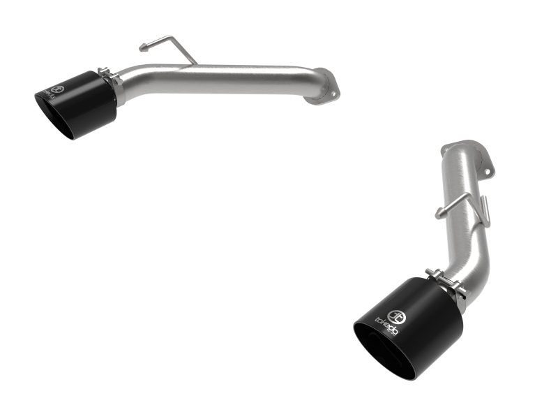 aFe Nissan Z 23-23 V6-3.0L Takeda 2-1/2in 304 SS Axle-Back Exhaust System w/ Black Tips - 49-36137-B