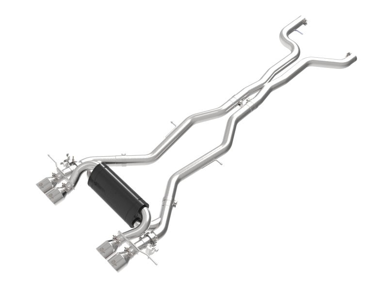 aFe 23-25 BMW M2 L6-3.0L (G87) MACH Force-Xp Cat-Back Exhaust w/ Polished Tip - 49-36353-P