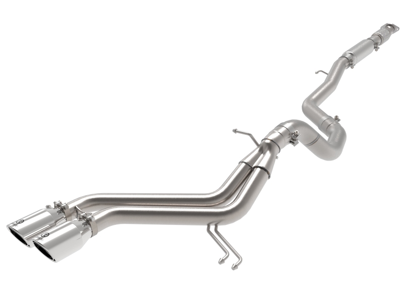aFe Takeda 2-1/2in to 3in SS-304 Cat-Back Exhaust w/ Polished Tips 13-17 Hyundai Veloster L4-1.6L - 49-37018-P
