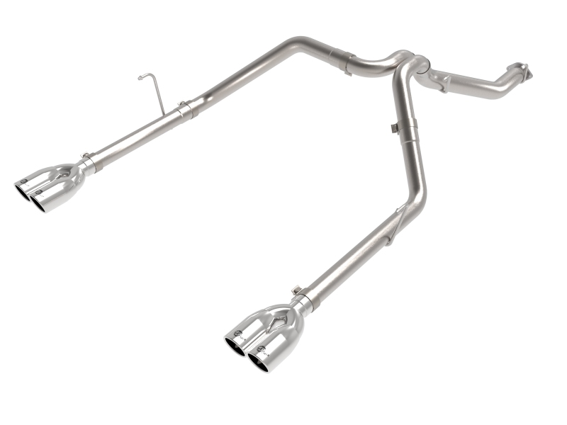 aFe Vulcan Series 3in 304SS Cat-Back 21 Jeep Gladiator V6-3.0L (td) - Dual Polished Tip - 49-38095-P