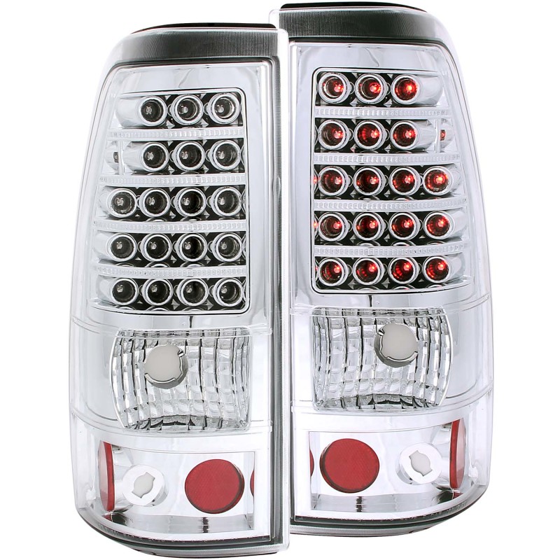 ANZO 2003-2006 Chevrolet Silverado 1500 LED Taillights Chrome - 311008
