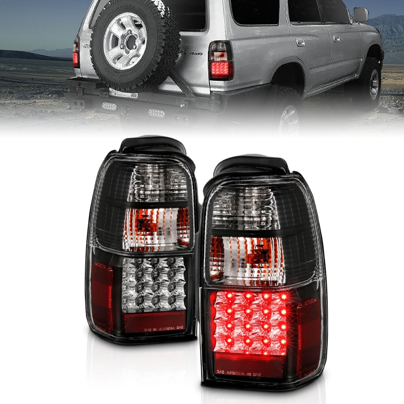 ANZO 2001-2002 Toyota 4 Runner LED Taillights Black - 311099