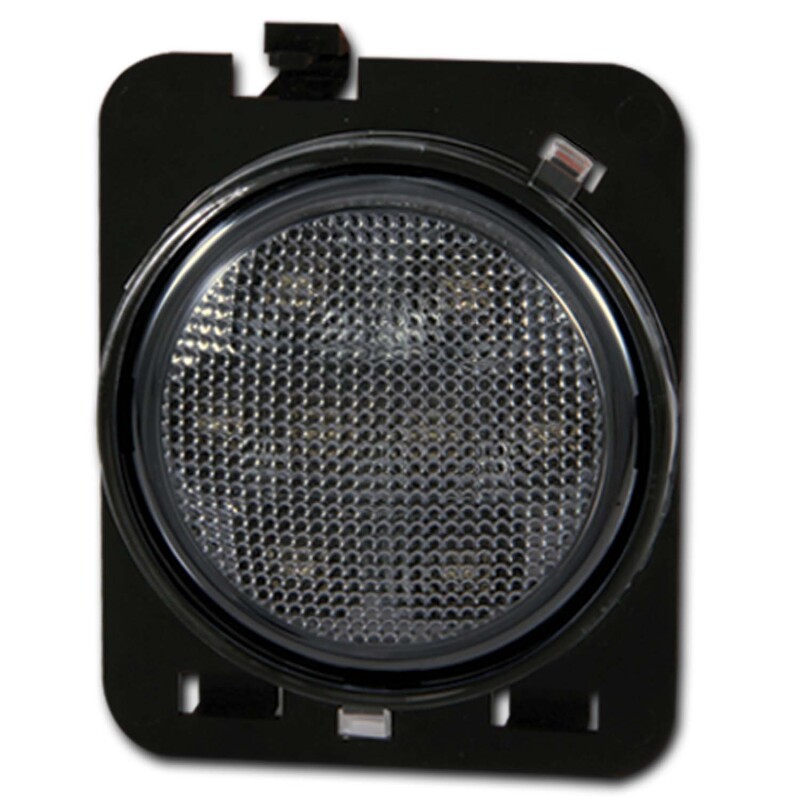 ANZO 2007-2015 Jeep Wrangler LED Side Fender Lights Smoke - 861117