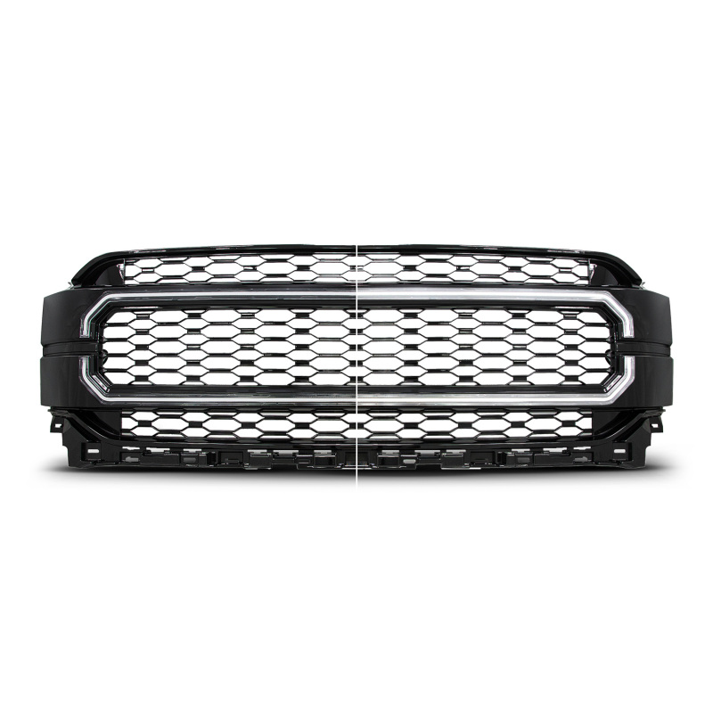 Anzo 21-23 Ford F150 Black Housing Full LED Light Tube Front Grille - 901029