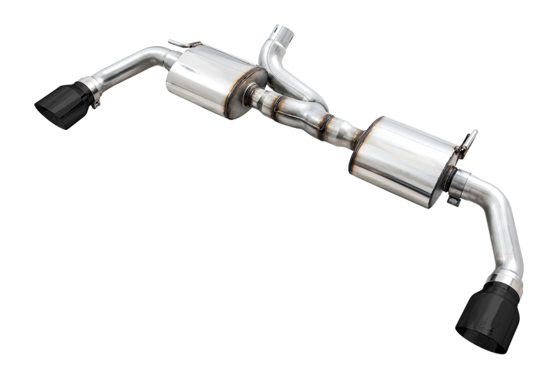 AWE Tuning 07-18 Jeep Wrangler JK/JKU 3.6L Tread Edition Axle-Back Dual Exhaust - Diamond Black Tips - 3015-33003