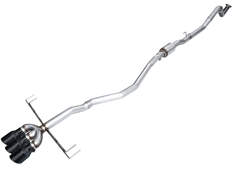 AWE Tuning 2024 Acura Integra Type S DE5 FWD Track Edition Exhaust w/ Triple Diamond Black Tips - 3020-53335