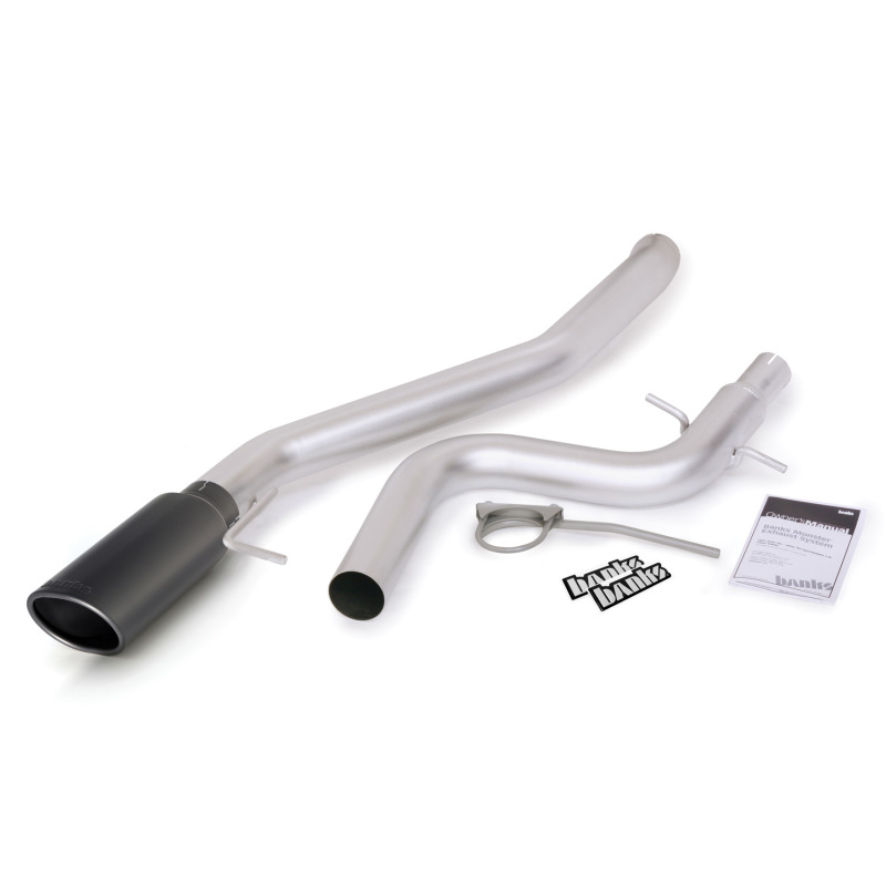 Banks Power 09-10 VW Jetta 2.0L TDI Monster Exhaust System - SS Single Exhaust w/ Black Tip - 46180-B