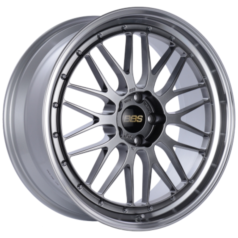 BBS LM 20x10.5 5x114.3 ET35 Diamond Black / Diamond Cut Lip Wheel PFS/Clip Required - LM452DBPK