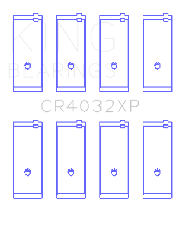 King Toyota 4AGE/4AGZE 16v 1.6L (Size .025mm) Rod Bearing Set - CR4032XP.026