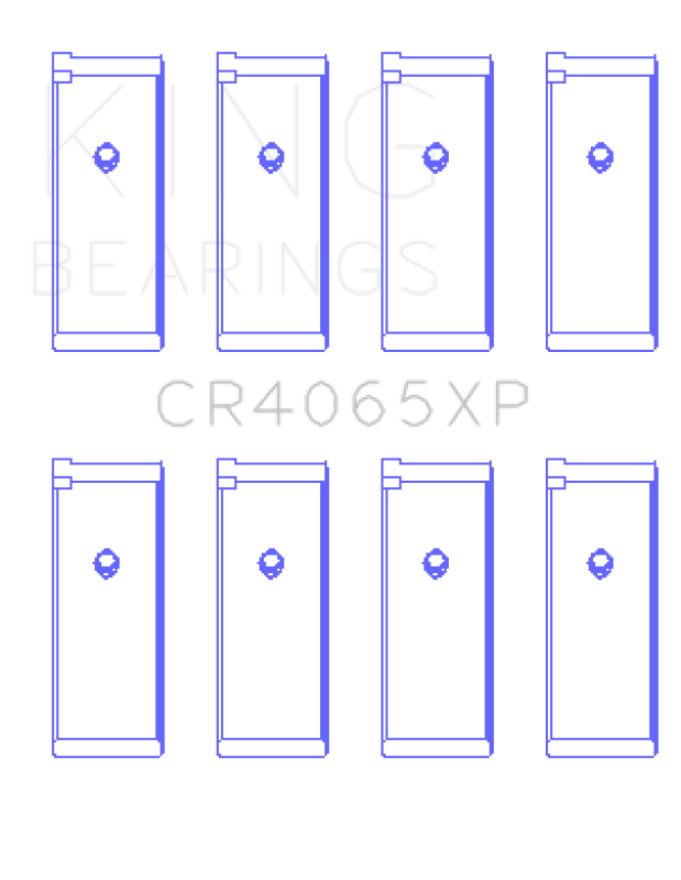 King Nissan KA-24DE (Size .025 Oversized) Performance Rod Bearing Set - CR4065XP.026