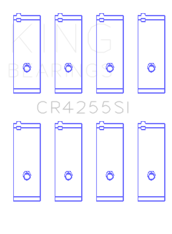 King Engine Bearings G.M.C. /Quard 4 1996/Up (Size +0.25mm) Connecting Rod Bearing Set - CR4255SI0.25