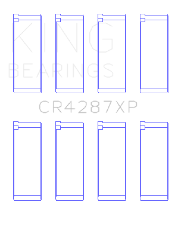 King Acura B18C1/B18C5 VTEC (Size STDX) Performance Rod Bearing Set - CR4287XPSTDX