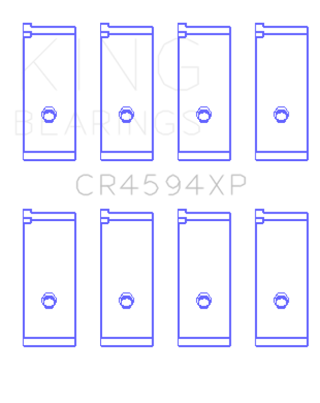 King Suzuki M16A (Size .026) Connecting Rod Bearings (Set of 4) - CR4594XP.026