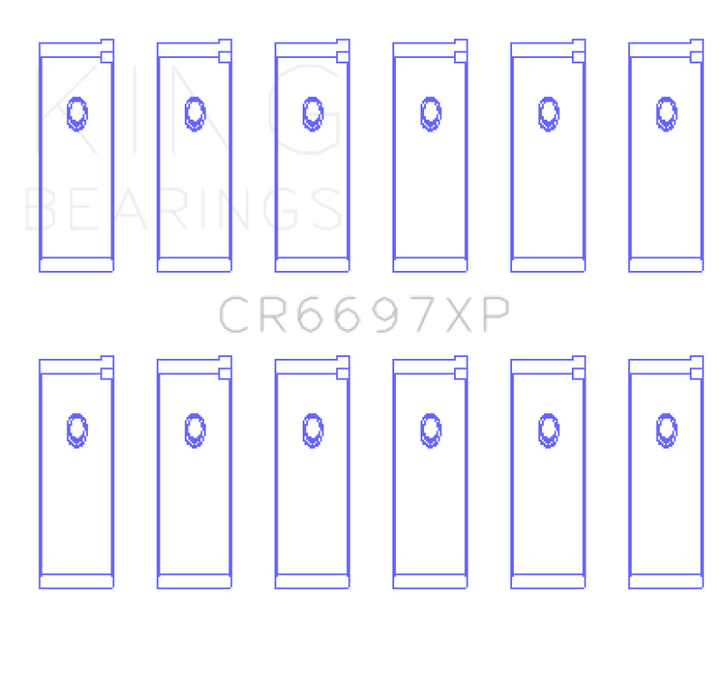 King Nissan RB25/RB26 (Size 0.025mm) Performance Rod Bearing Set - CR6697XP.026