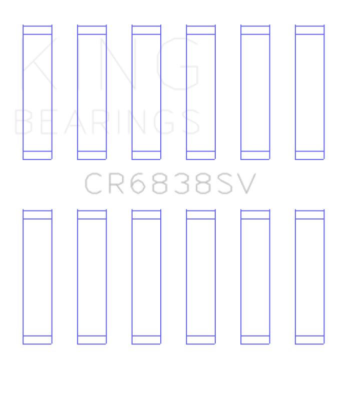 King Land Rover 2.7L TDV6 Sputter Replacement Connecting Rod Bearing - CR6838SV