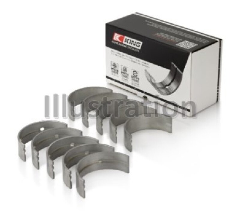 King Engine Bearings Ford 122 Ci Pinto (Size +0.25mm) Main Bearing Set - MB5744CP0.25