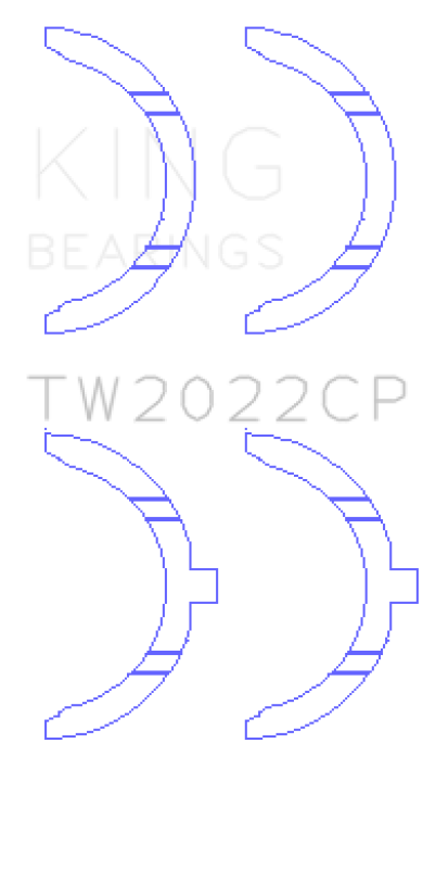 King Ford Escort/Sierra YB 2.0L DOHC Cosworth Thrust Washer Set - TW2022CP