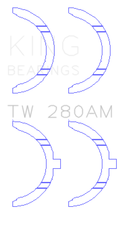 King Toyota 1E/2E Thrust Washer Set - TW280AM