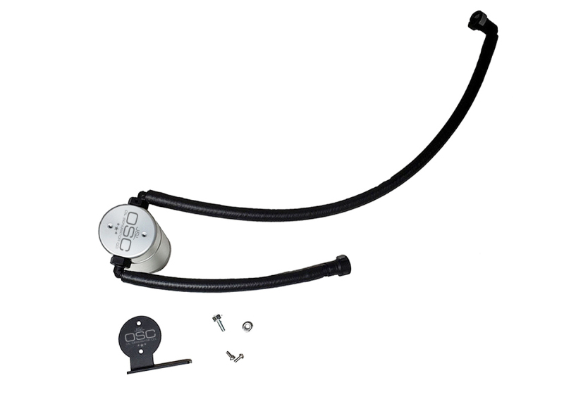 J&L 20-24 Chevrolet Corvette 6.2L LT2 Targa Top Passenger Side Oil Separator 3.0 - Clear Anodized - 3088P-C