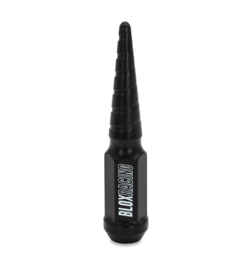 BLOX Racing Spike Forged Lug Nuts - Flat Black 12 x 1.25mm - Single - BXAC-00154-SP