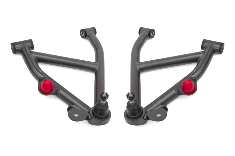 BMR 82-92 GM F-Body A-Arms Lower DOM Non-Adj Delrin Bushings Coilover - Black Hammertone - AAL333H