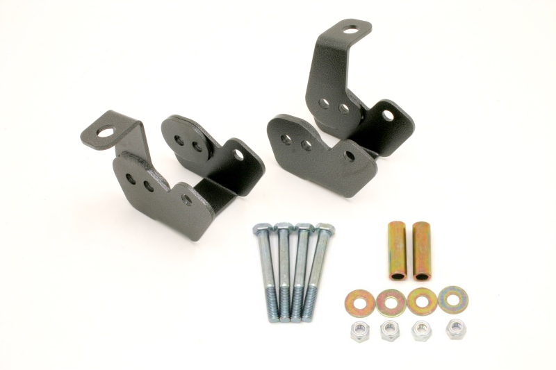 BMR 82-02 3rd Gen F-Body Bolt-On Control Arm Relocation Brackets - Black Hammertone - CAB002H