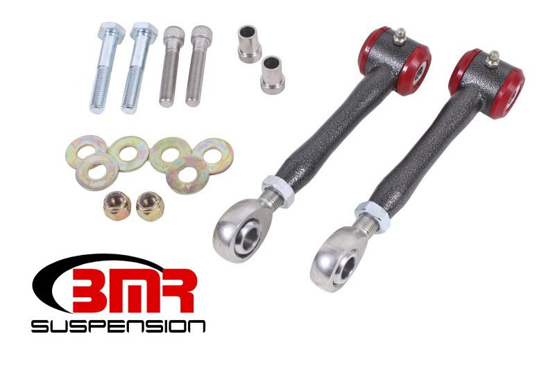 BMR 16-17 6th Gen Camaro Rear Sway Bar End Link Kit - Black Hammertone - ELK017H