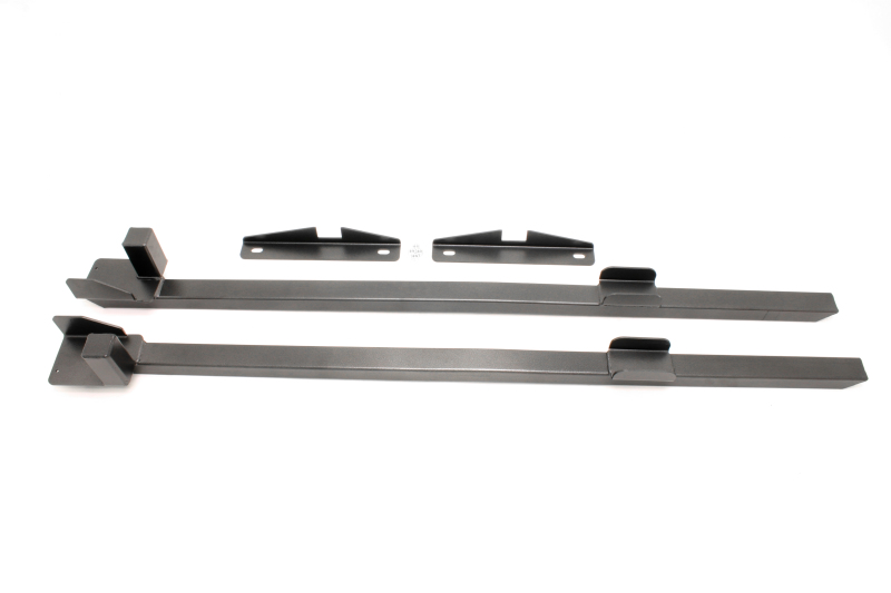 BMR 79-93 Fox Mustang Weld-On Boxed Subframe Connectors (Outside Frame Exhaust) - Black Hammertone - SFC010H