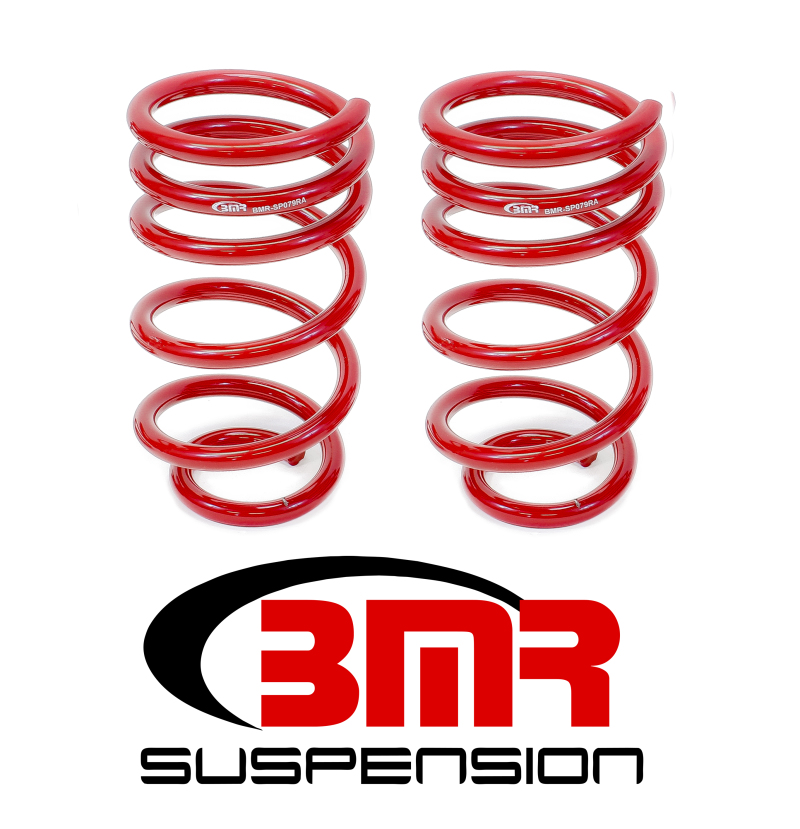BMR 10-15 5th Gen Camaro V8 Rear Lowering Springs - Red - SP079R