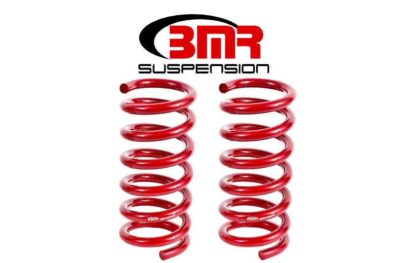 BMR 15-17 S550 Mustang Rear Performance Version Lowering Springs - Red - SP082R