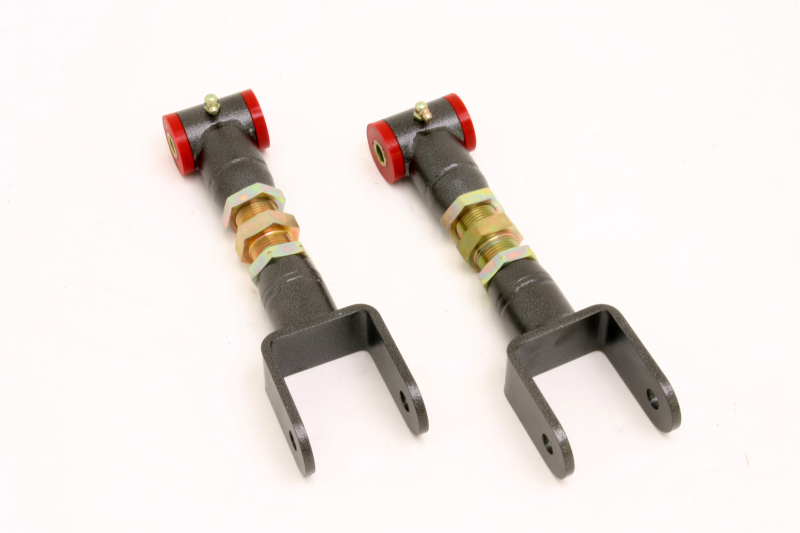 BMR 79-04 Fox Mustang Upper Control Arms On-Car Adj. (Polyurethane) - Black Hammertone - UTCA014H