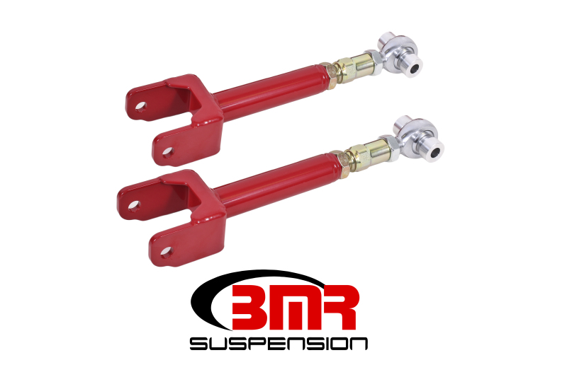 BMR 64-67 A-Body Upper Control Arms On-Car Adj. Rod Ends - Red - UTCA044R