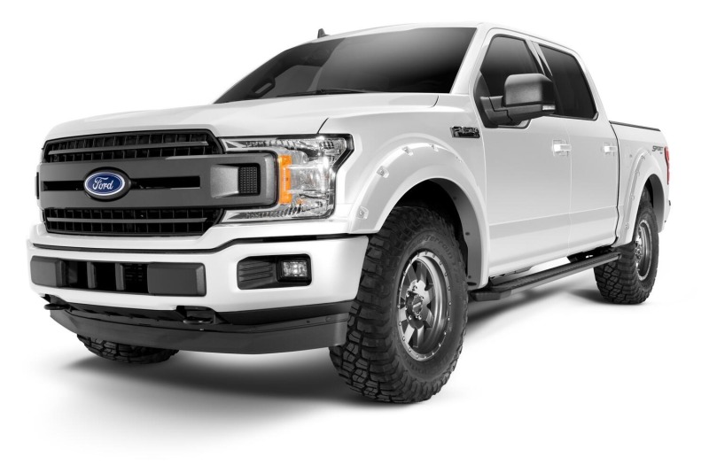 Bushwacker 18-19 Ford F-150 Pocket Style Flares 4 pc - Oxford White - 20945-12