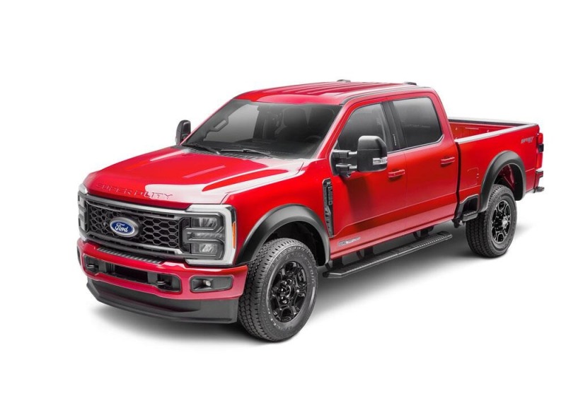 Bushwacker 23-24 Ford F-250/350 SuperDuty Extend-A-Fender Style Flares 4pc - Black - 20971-02