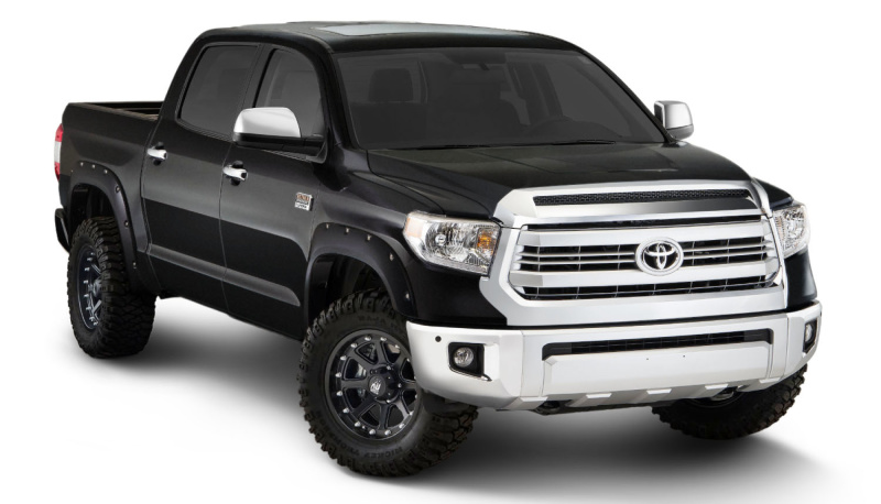 Bushwacker 16-18 Toyota Tundra Fleetside Pocket Style Flares 4pc - Midnight Black - 30918-43