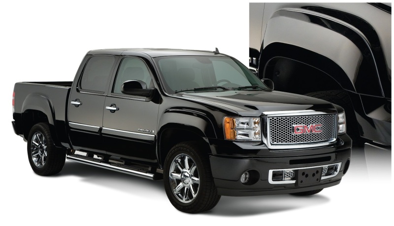 Bushwacker 07-14 GMC Sierra 2500 HD Fleetside OE Style Flares 4pc 78.0/78.7/97.6in Bed - Black - 40926-02