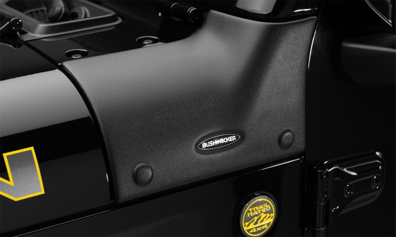 Bushwacker 18-19 Jeep Wrangler JL Trail Armor Cowl Guard - Black - 76129