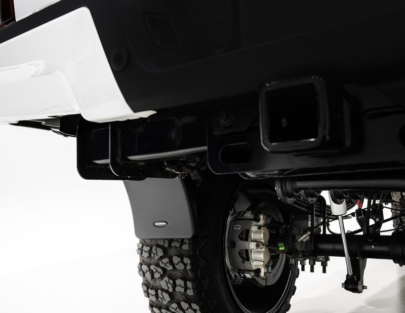 Bushwacker 14-21 Toyota Tundra Trail Armor Rear Mud Flaps (Fits Pocket Style Flare) - MUD-30040