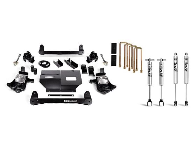 Cognito 11-19 Chevy/GMC Silv/Sierra 2500/3500 HD 2WD/4WD 4in Std Lift Kit w/ Fox PSMT 2.0 Shocks - 110-P0778