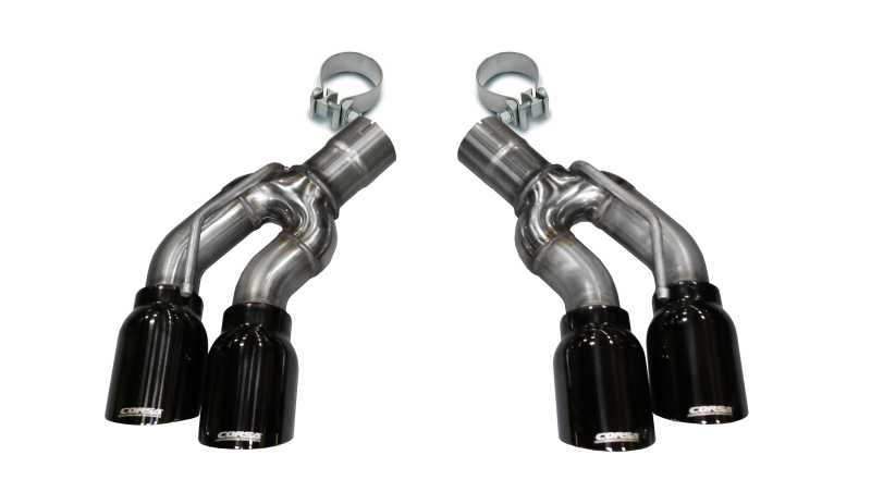 Corsa 2016-2019 Cadillac CTS-V 2.75in Inlet / 4.0in Outlet Black PVD Tip Kit (For Corsa ExhaustOnly) - 14359BLK