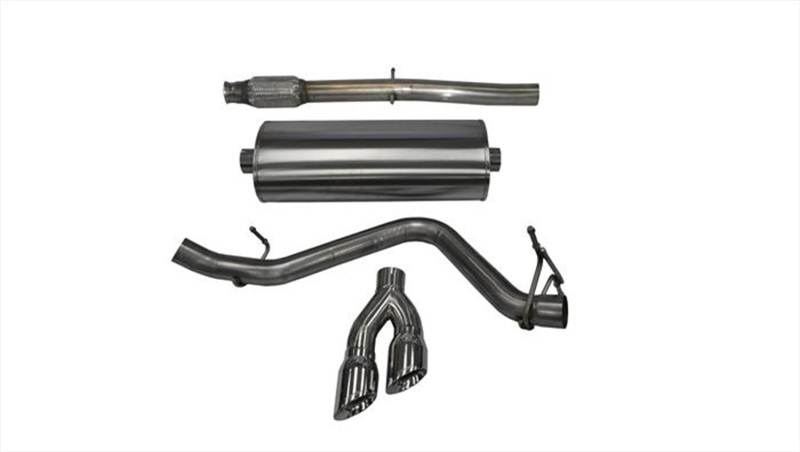Corsa 2014-2019 Chevy Silverado 1500 5.3L V8 CC / SB 3in Single Side Exit Touring Cat-Back Exhaust - 14848
