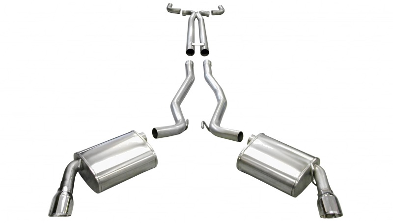 Corsa 2011-2015 Chevrolet Camaro Convertible SS 6.2L V8 Manual Polished Sport Cat-Back + XO Exhaust - 14951