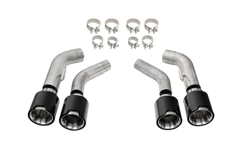 Corsa 2016-2024 Chevrolet Camaro SS / ZL1 Carbon Fiber 4.5in Twin Tip Kit - 21835CF