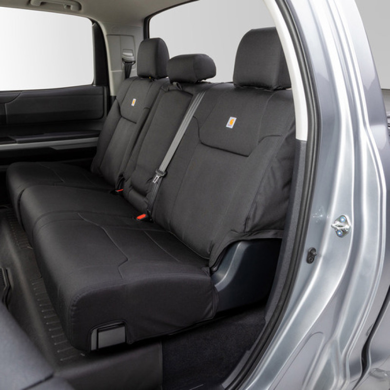 Covercraft 21-24 Ford F150 Carhartt Super Dux PrecisionFit Custom Second Row Seat Covers - Black - GTF4254COBK