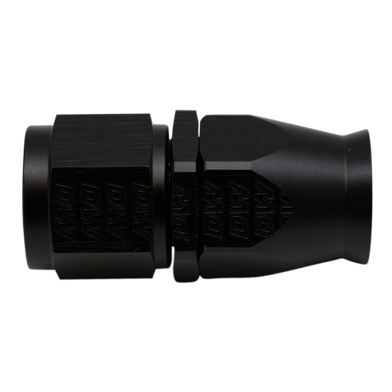 DeatschWerks 10AN Female Swivel Straight Hose End PTFE (Incl 1 Olive Insert) - Anodized Matte Black - 6-02-0858-B