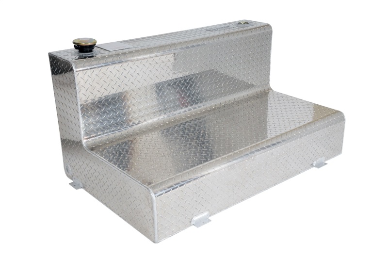 Deezee Universal Tanks - Auxiliary L-Shape Brite-Tread Aluminum (80 Gal) - DZ91767X