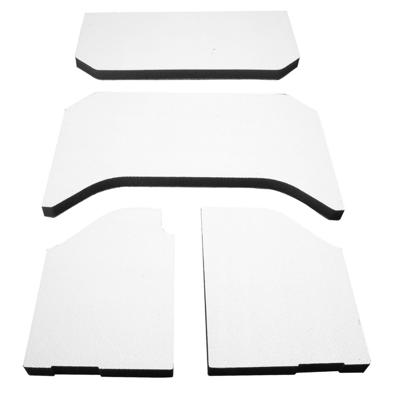DEI 07-10 Jeep Wrangler JK 4-Door Boom Mat Headliner - 4 Piece - White - 50135