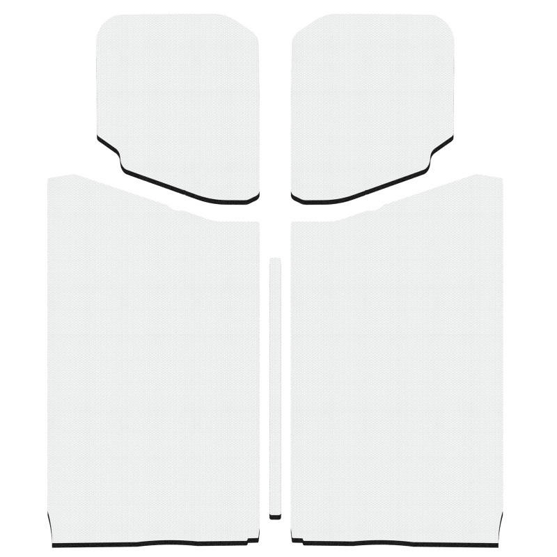 DEI 18-23 Jeep Wrangler JL 2-Door Boom Mat Headliner - 5 Piece - White - 50190